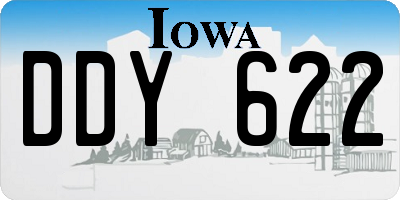 IA license plate DDY622