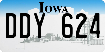 IA license plate DDY624