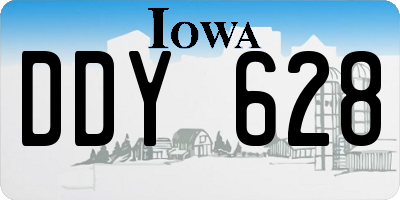 IA license plate DDY628