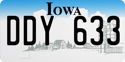 IA license plate DDY633