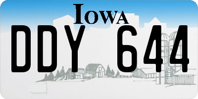 IA license plate DDY644