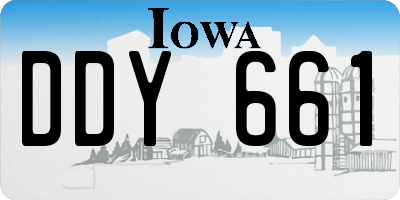 IA license plate DDY661