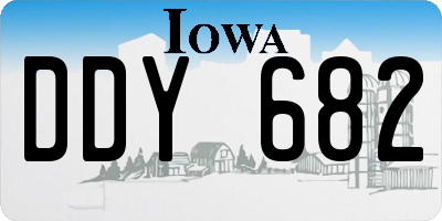 IA license plate DDY682