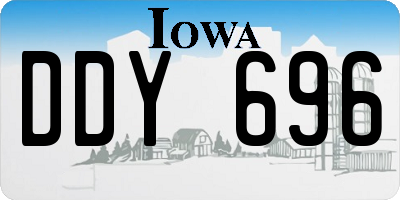 IA license plate DDY696