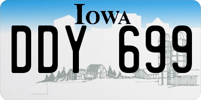IA license plate DDY699