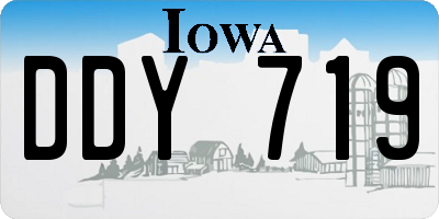 IA license plate DDY719