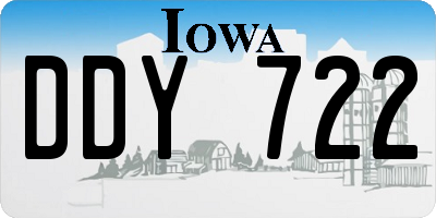 IA license plate DDY722