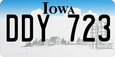 IA license plate DDY723