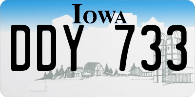 IA license plate DDY733