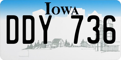 IA license plate DDY736