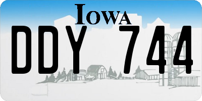 IA license plate DDY744