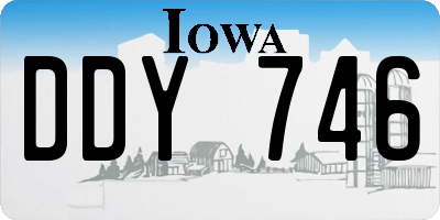 IA license plate DDY746
