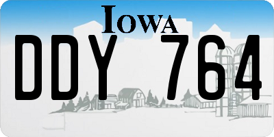 IA license plate DDY764