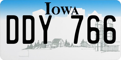IA license plate DDY766