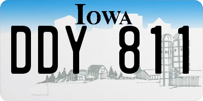 IA license plate DDY811