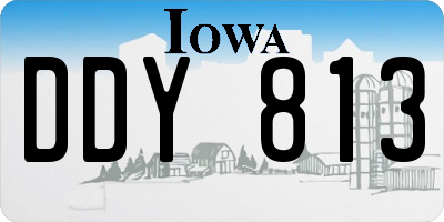 IA license plate DDY813