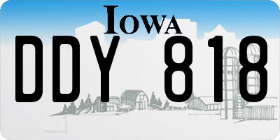IA license plate DDY818