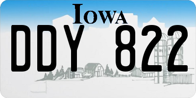 IA license plate DDY822