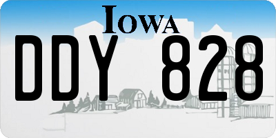 IA license plate DDY828
