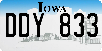 IA license plate DDY833