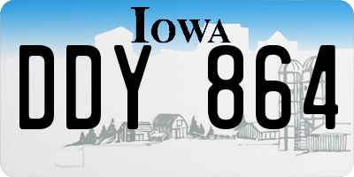 IA license plate DDY864