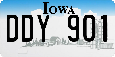 IA license plate DDY901