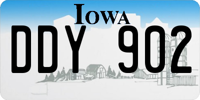 IA license plate DDY902
