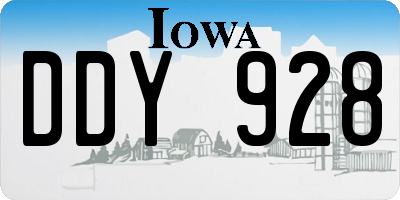 IA license plate DDY928