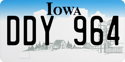 IA license plate DDY964