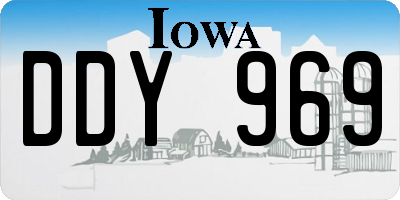 IA license plate DDY969