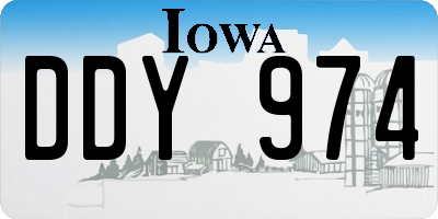 IA license plate DDY974