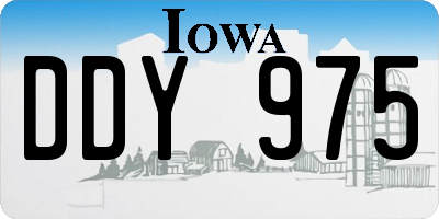 IA license plate DDY975