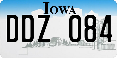 IA license plate DDZ084