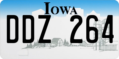 IA license plate DDZ264