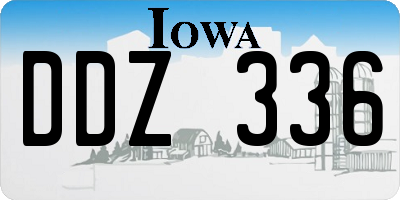 IA license plate DDZ336