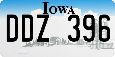 IA license plate DDZ396