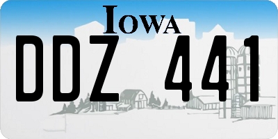IA license plate DDZ441