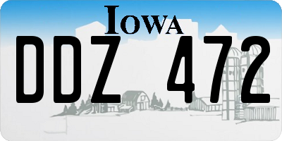 IA license plate DDZ472
