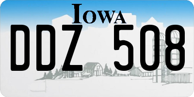 IA license plate DDZ508