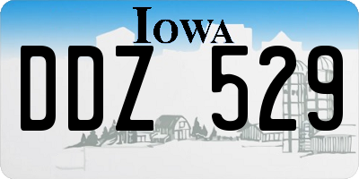 IA license plate DDZ529