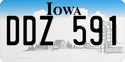 IA license plate DDZ591