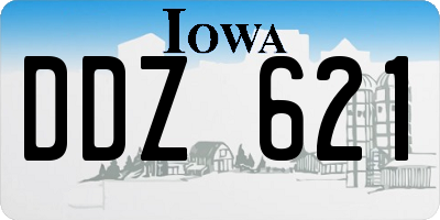 IA license plate DDZ621