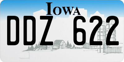 IA license plate DDZ622