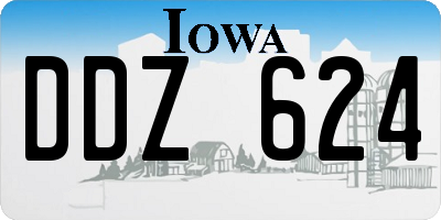 IA license plate DDZ624