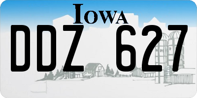 IA license plate DDZ627