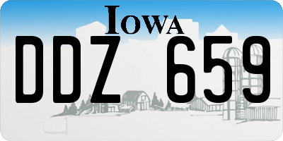 IA license plate DDZ659