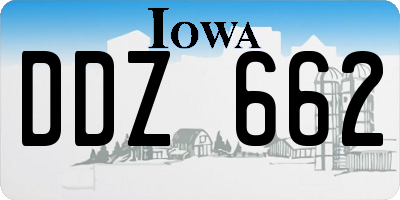 IA license plate DDZ662