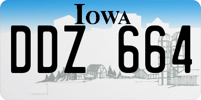 IA license plate DDZ664