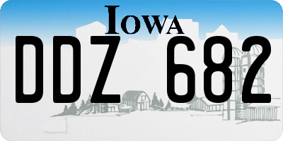 IA license plate DDZ682