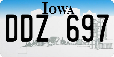 IA license plate DDZ697